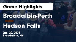 Broadalbin-Perth  vs Hudson Falls  Game Highlights - Jan. 20, 2024