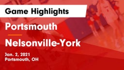 Portsmouth  vs Nelsonville-York  Game Highlights - Jan. 2, 2021