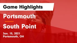 Portsmouth  vs South Point  Game Highlights - Jan. 15, 2021