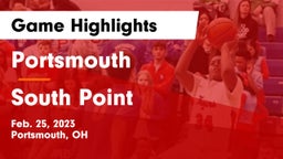 Portsmouth  vs South Point  Game Highlights - Feb. 25, 2023
