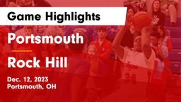 Portsmouth  vs Rock Hill  Game Highlights - Dec. 12, 2023