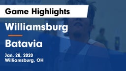 Williamsburg  vs Batavia  Game Highlights - Jan. 28, 2020