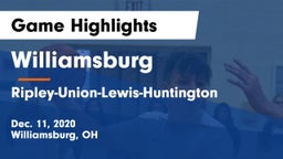 Williamsburg  vs Ripley-Union-Lewis-Huntington Game Highlights - Dec. 11, 2020