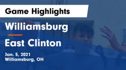 Williamsburg  vs East Clinton  Game Highlights - Jan. 5, 2021