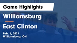 Williamsburg  vs East Clinton  Game Highlights - Feb. 6, 2021