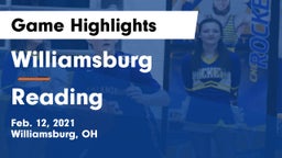Williamsburg  vs Reading  Game Highlights - Feb. 12, 2021