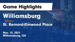Williamsburg  vs St. Bernard-Elmwood Place  Game Highlights - Nov. 13, 2021