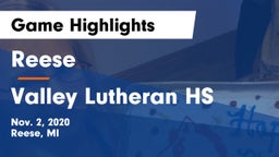 Reese  vs Valley Lutheran HS Game Highlights - Nov. 2, 2020