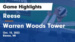 Reese  vs Warren Woods Tower Game Highlights - Oct. 15, 2022
