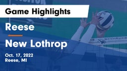 Reese  vs New Lothrop  Game Highlights - Oct. 17, 2022