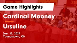 Cardinal Mooney  vs Ursuline  Game Highlights - Jan. 12, 2024