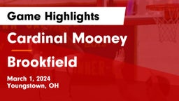 Cardinal Mooney  vs Brookfield  Game Highlights - March 1, 2024