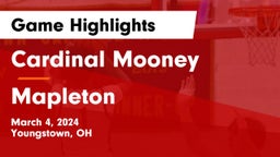 Cardinal Mooney  vs Mapleton  Game Highlights - March 4, 2024