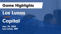 Los Lunas  vs Capital  Game Highlights - Jan. 24, 2023