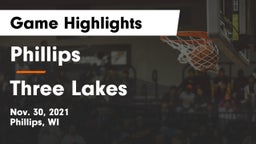 Phillips  vs Three Lakes  Game Highlights - Nov. 30, 2021