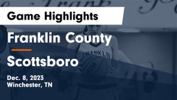 Franklin County  vs Scottsboro  Game Highlights - Dec. 8, 2023