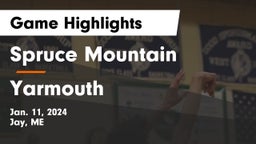 Spruce Mountain  vs Yarmouth  Game Highlights - Jan. 11, 2024