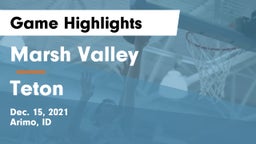 Marsh Valley  vs Teton  Game Highlights - Dec. 15, 2021