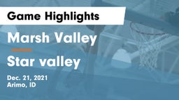 Marsh Valley  vs Star valley Game Highlights - Dec. 21, 2021