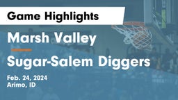 Marsh Valley  vs Sugar-Salem Diggers Game Highlights - Feb. 24, 2024