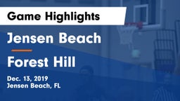 Jensen Beach  vs Forest Hill  Game Highlights - Dec. 13, 2019
