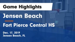 Jensen Beach  vs Fort Pierce Central HS Game Highlights - Dec. 17, 2019