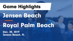 Jensen Beach  vs Royal Palm Beach  Game Highlights - Dec. 20, 2019