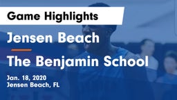 Jensen Beach  vs The Benjamin School Game Highlights - Jan. 18, 2020