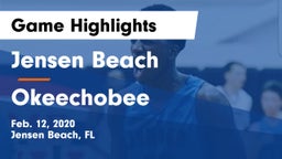 Jensen Beach  vs Okeechobee  Game Highlights - Feb. 12, 2020