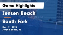 Jensen Beach  vs South Fork  Game Highlights - Dec. 11, 2020