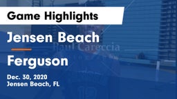 Jensen Beach  vs Ferguson  Game Highlights - Dec. 30, 2020