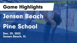 Jensen Beach  vs Pine School Game Highlights - Dec. 29, 2023