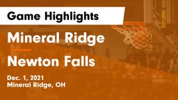 Mineral Ridge  vs Newton Falls  Game Highlights - Dec. 1, 2021