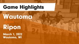 Wautoma  vs Ripon  Game Highlights - March 1, 2022