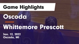 Oscoda  vs Whittemore Prescott Game Highlights - Jan. 12, 2022