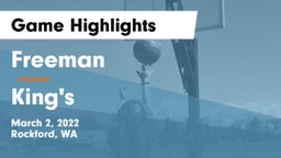 Freeman  vs King's  Game Highlights - March 2, 2022