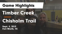 Timber Creek  vs Chisholm Trail  Game Highlights - Sept. 4, 2019