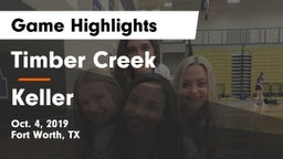 Timber Creek  vs Keller  Game Highlights - Oct. 4, 2019