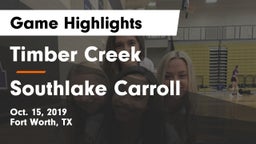 Timber Creek  vs Southlake Carroll  Game Highlights - Oct. 15, 2019