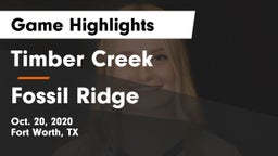 Timber Creek  vs Fossil Ridge  Game Highlights - Oct. 20, 2020