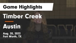 Timber Creek  vs Austin  Game Highlights - Aug. 20, 2022