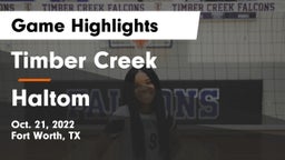 Timber Creek  vs Haltom  Game Highlights - Oct. 21, 2022