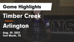 Timber Creek  vs Arlington  Game Highlights - Aug. 29, 2023