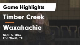 Timber Creek  vs Waxahachie  Game Highlights - Sept. 5, 2023
