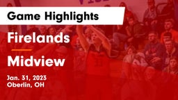 Firelands  vs Midview  Game Highlights - Jan. 31, 2023