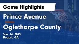 Prince Avenue  vs Oglethorpe County  Game Highlights - Jan. 24, 2023