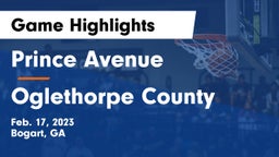 Prince Avenue  vs Oglethorpe County  Game Highlights - Feb. 17, 2023