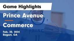 Prince Avenue  vs Commerce  Game Highlights - Feb. 20, 2024
