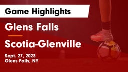 Glens Falls  vs Scotia-Glenville  Game Highlights - Sept. 27, 2023