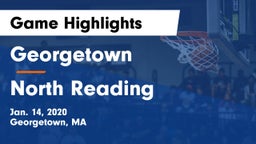 Georgetown  vs North Reading  Game Highlights - Jan. 14, 2020